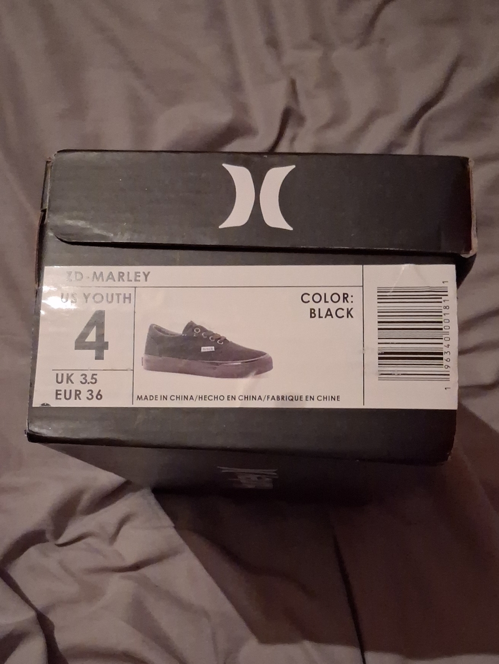 Hurley Black ZD-Marley Youth Lace-Up Sneakers